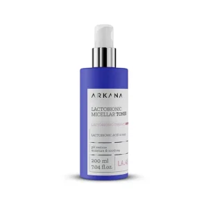 میسلار تونر رطوبت رسان،سوتینگ و تنظیم ph آرکانا 200 میل Lactobionic Micellar Toner ARKANA